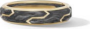 David Yurman Forged Carbon Band Ring in 18K Gold, 6mm