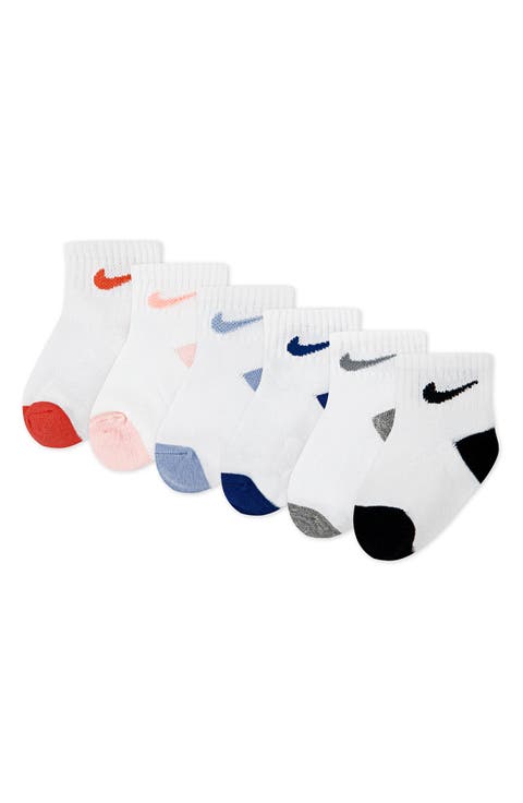 6-Pack Swoosh Ankle Socks (Baby)