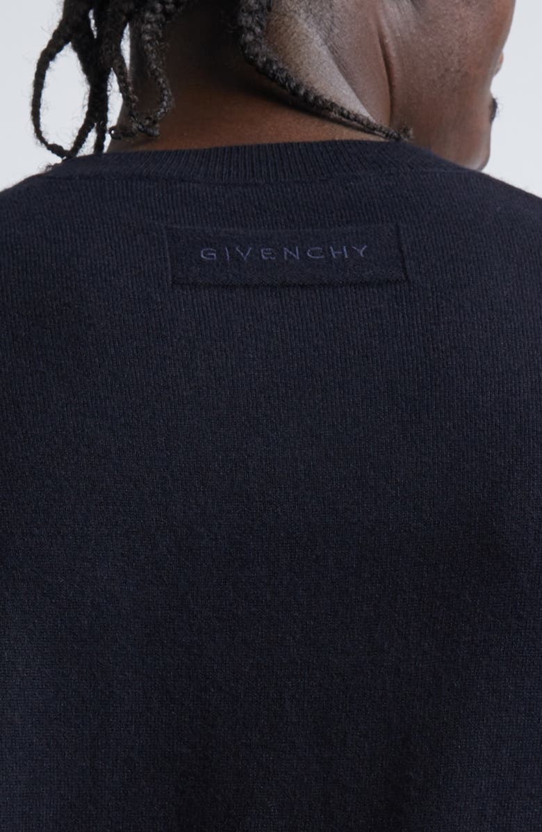 Givenchy Cashmere Crewneck Sweater, Alternate, color, Black