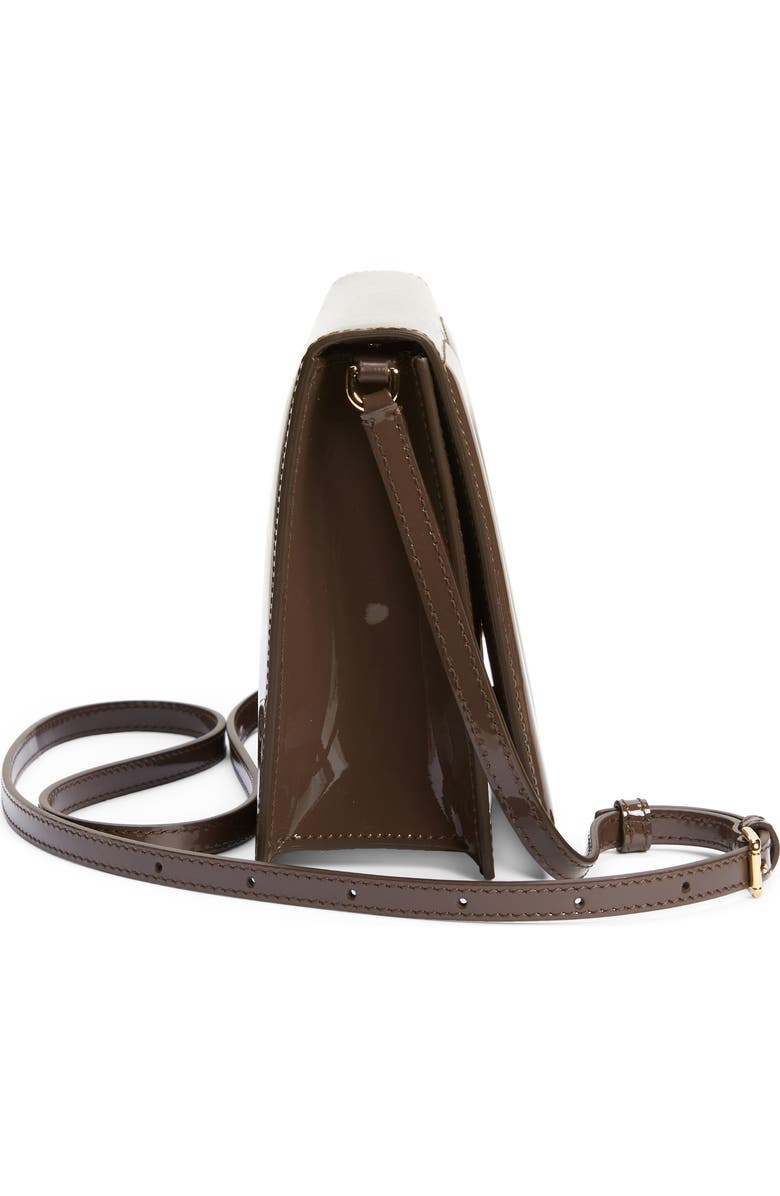 Dolce&Gabbana DG Logo Patent Leather Crossbody Bag, Alternate, color,