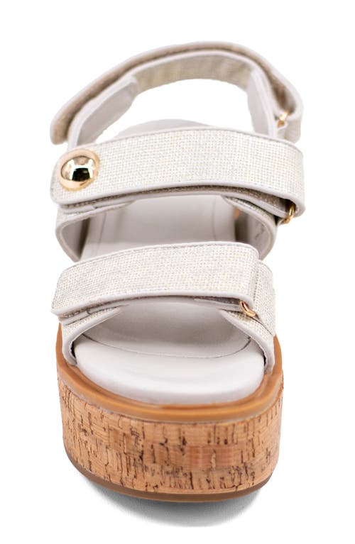 Shushop Lucille Platform Sandal In White