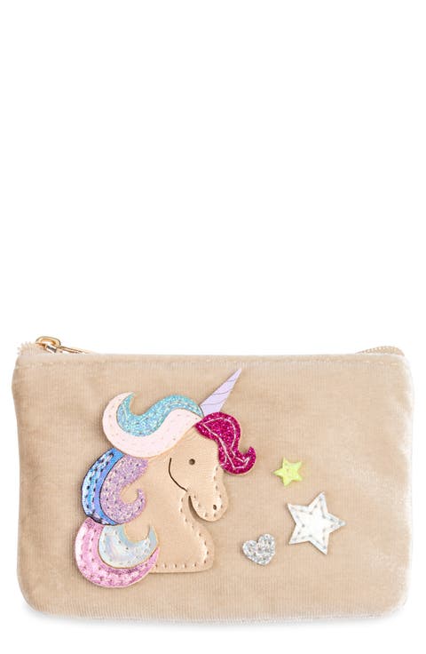 Kids' Magic Unicorn Velvet Pouch