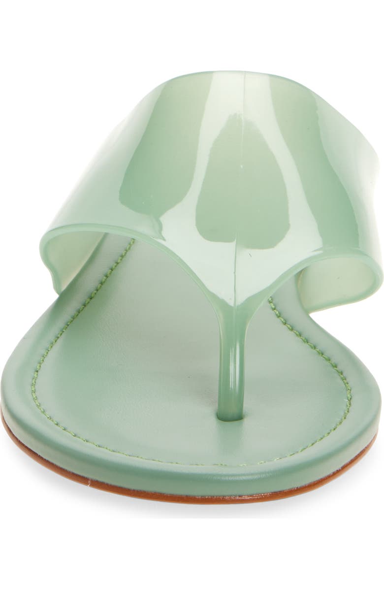 FARM Rio Jelly Flat Sandal, Alternate, color, Dusty Green