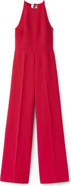 MANGO Open Back Halter Neck Jumpsuit