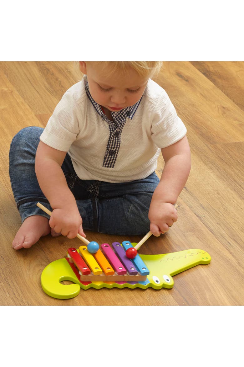 Xylophone Crocodile, Developmental Toy, Ages 3+, Alternate, color, Multicolored