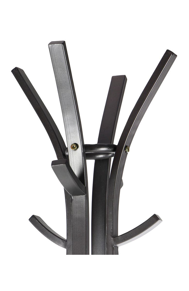 VIVIAN LUNE HOME Dark Gray Metal Industrial Coat Rack, Alternate, color,