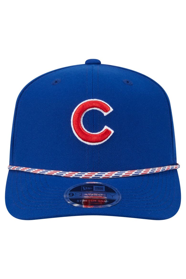 Men's New Era Royal Chicago Cubs Multi-Rope 9SEVENTY Stretch-Snap Hat, Alternate, color, Royal