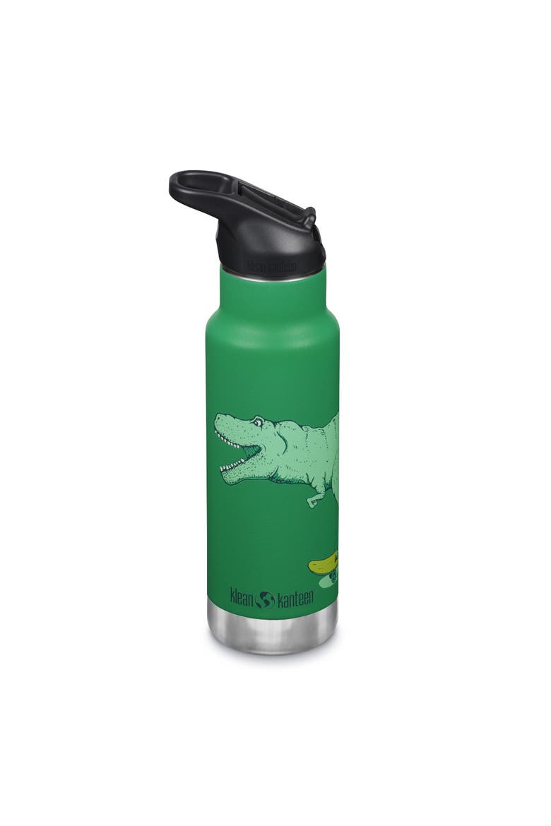 12oz Classic Kid's Insulated Water Bottle with Flip Seal Sport Cap, Main, color, Dino Skate