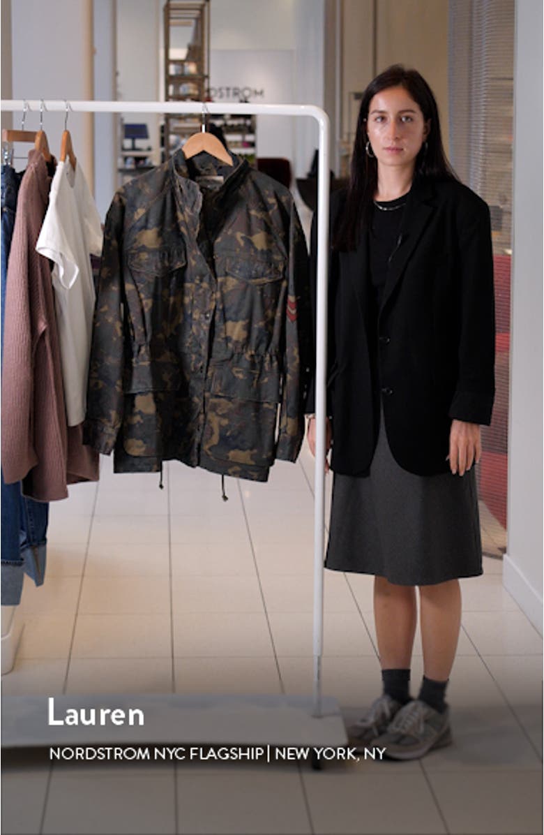 Arya Camo Cotton Twill Utility Jacket, sales video thumbnail