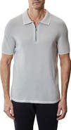 Robert Barakett Denton Short Sleeve Zip Organic Cotton Sweater Polo