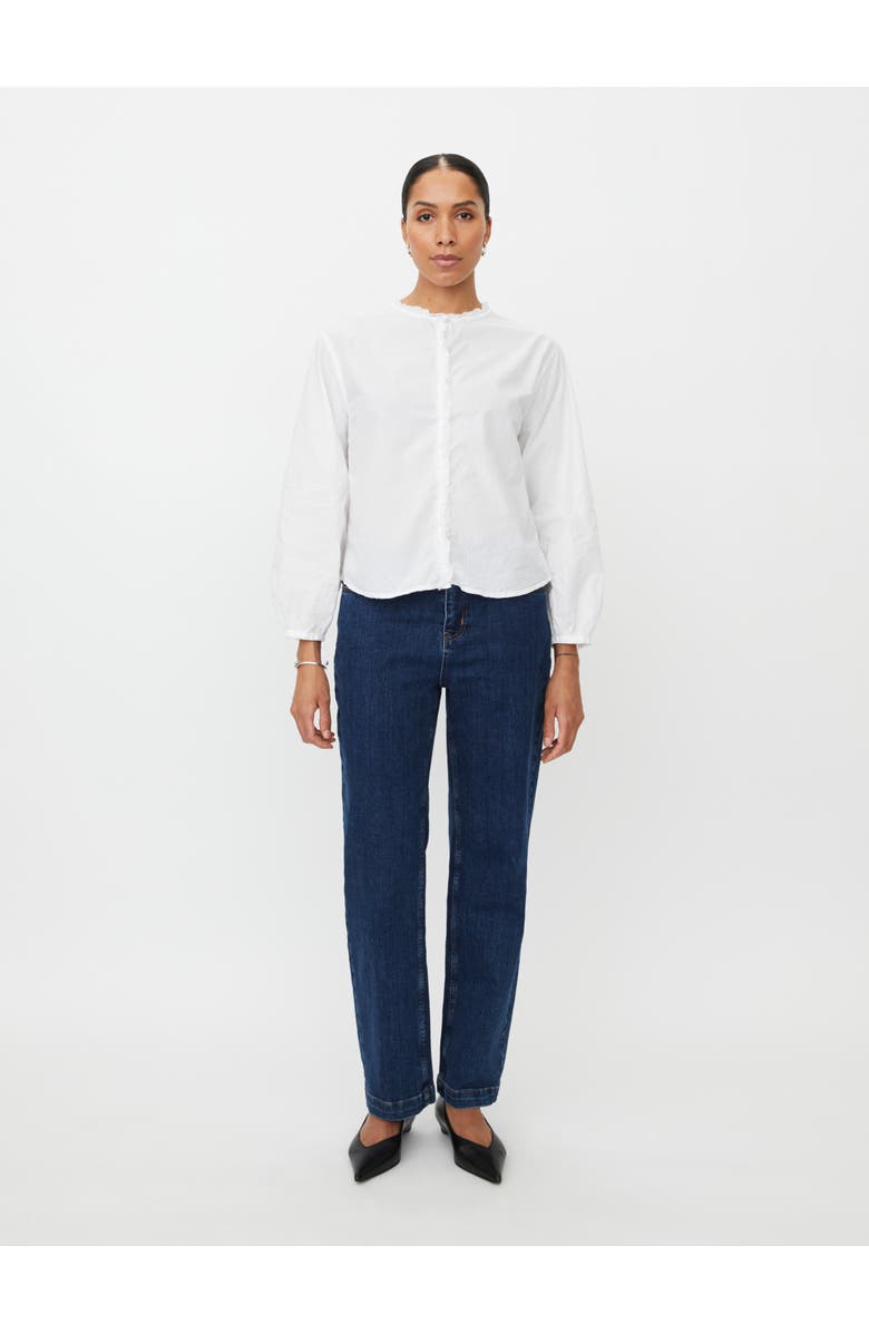 Masai Copenhagen MaIsendre Ruffle Neck Blouse, Alternate, color, White