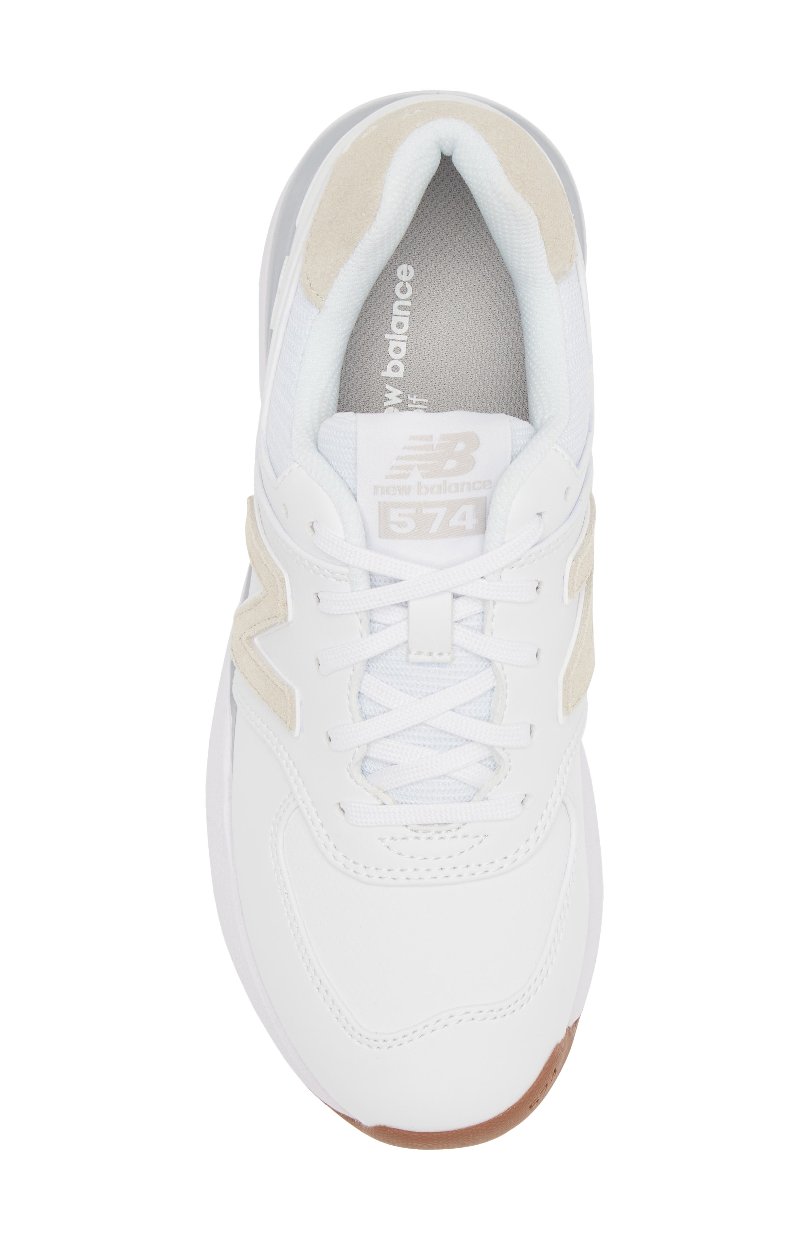574 Greens V2 Spikeless Golf Shoe, Alternate, color, WHITE