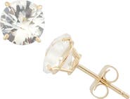 FUZION CREATIONS Amethyst Stud Earrings