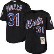Mitchell & Ness Youth Mitchell & Ness Mike Piazza Black New York Mets Cooperstown Collection Mesh Batting Practice Jersey