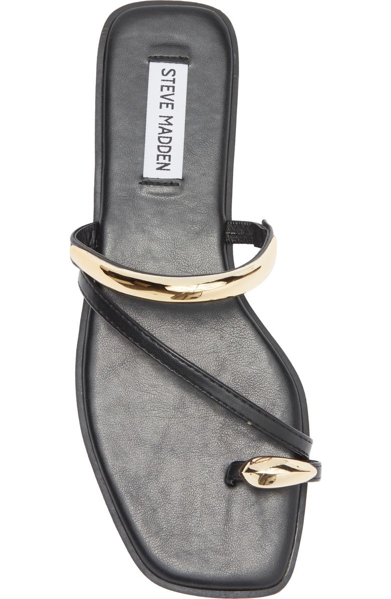 Steve Madden Arley Square Toe Sandal, Alternate, color, Black