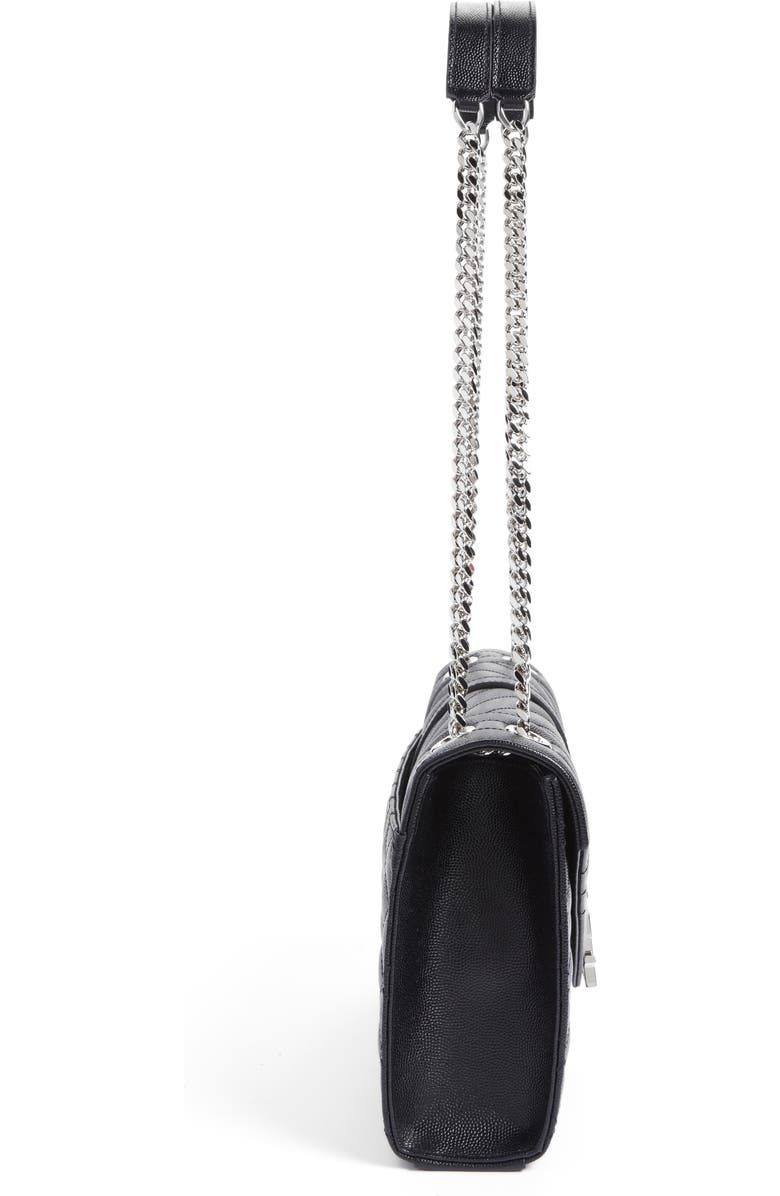 Saint Laurent Large Monogram Quilted Leather Shoulder Bag, Alternate, color,