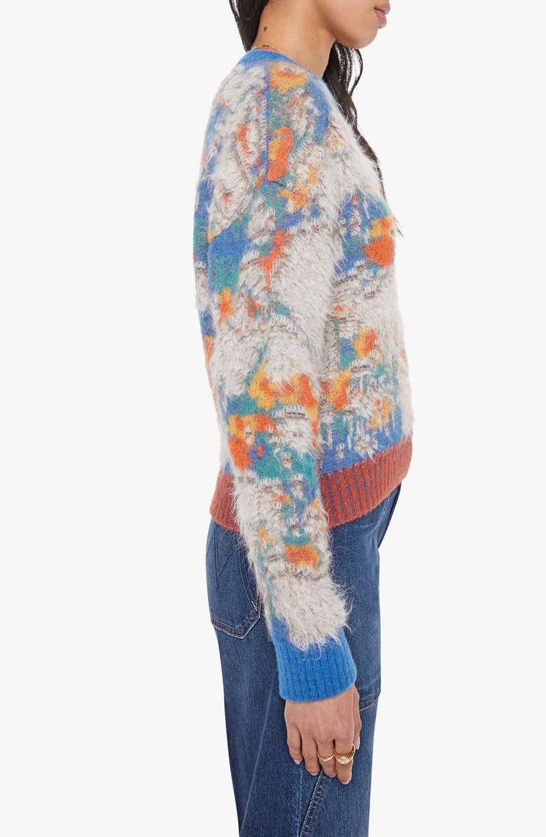 MOTHER The Crop Varsity Sweater, Alternate, color, Fixer Upper