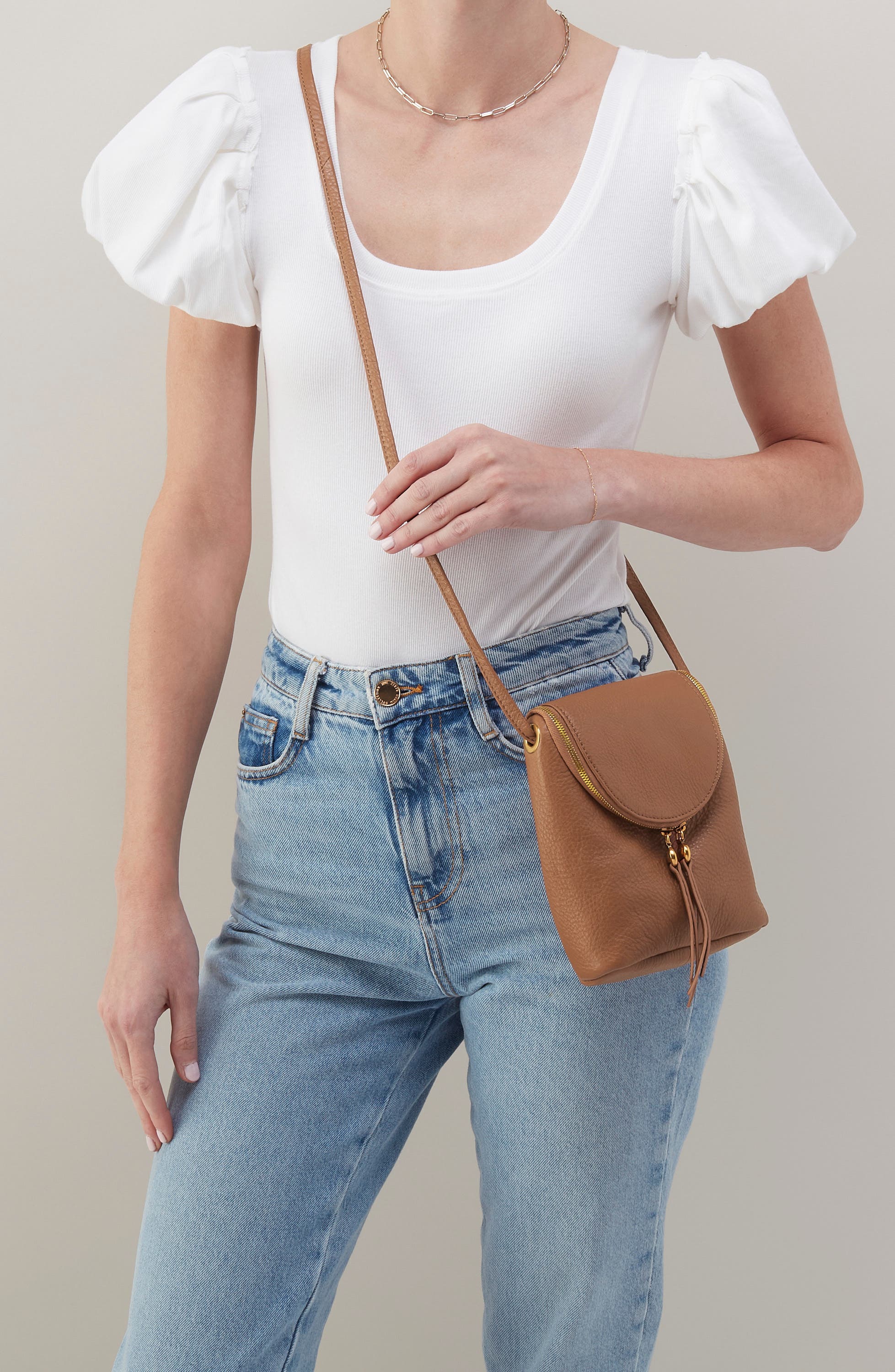 HOBO Fern Saddle Bag, Alternate, color, Timber Brown