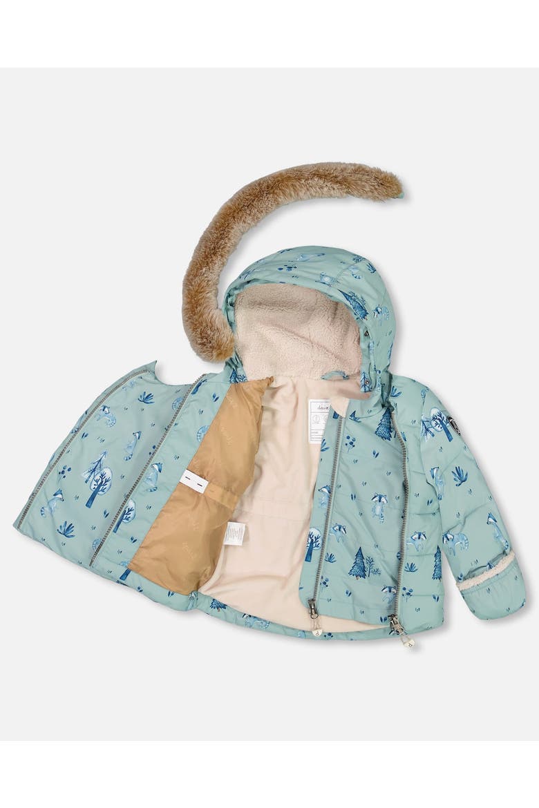 Baby Boy's Two Piece Baby Snowsuit Rose Printed Mini Flowers, Alternate, color, Printed Mini Flowers