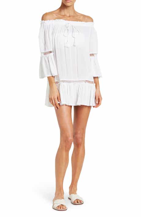 BOHO ME Ladder Cutout 3/4 Sleeve Dress