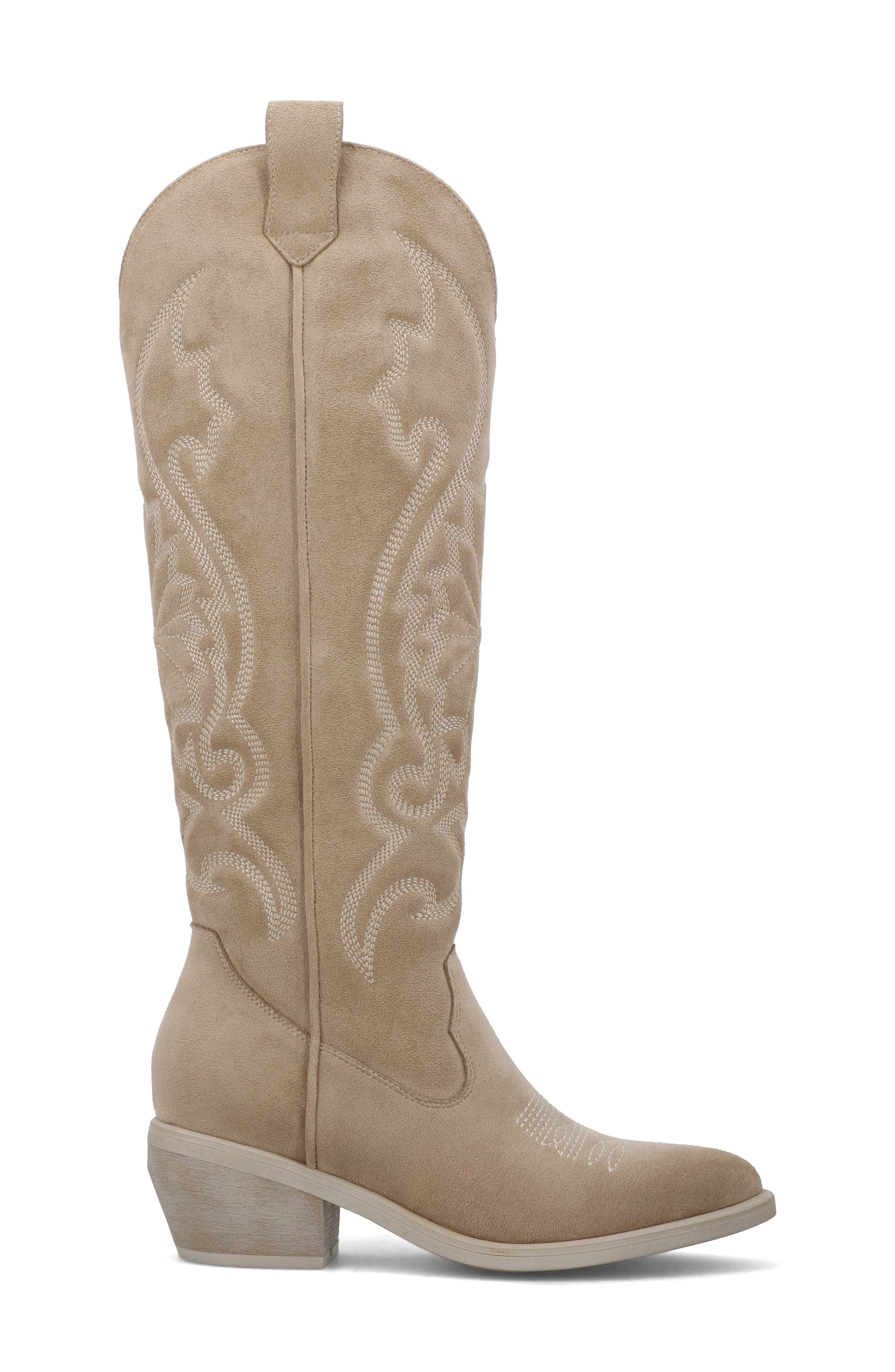 Kolt Knee High Cowboy Boot, Alternate, color, BEIGE NOVA