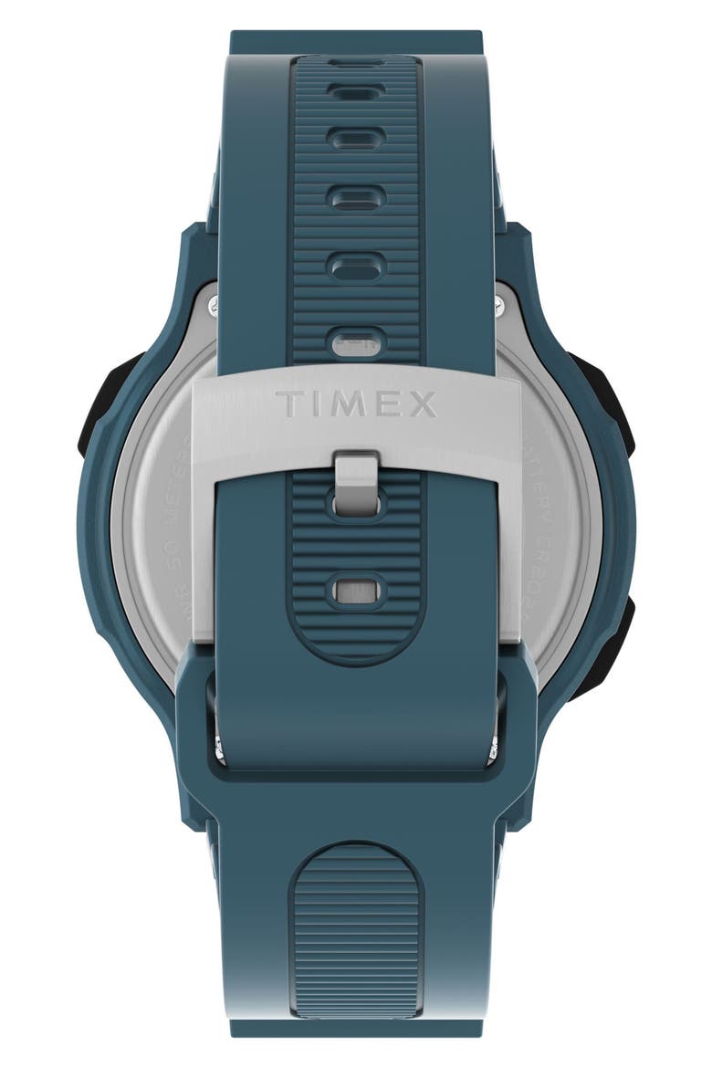 Retroware Digital Resin Strap Watch, 46mm, Alternate, color, BLUE