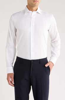 Lorenzo Uomo Royal Oxford Trim Fit Dress Shirt