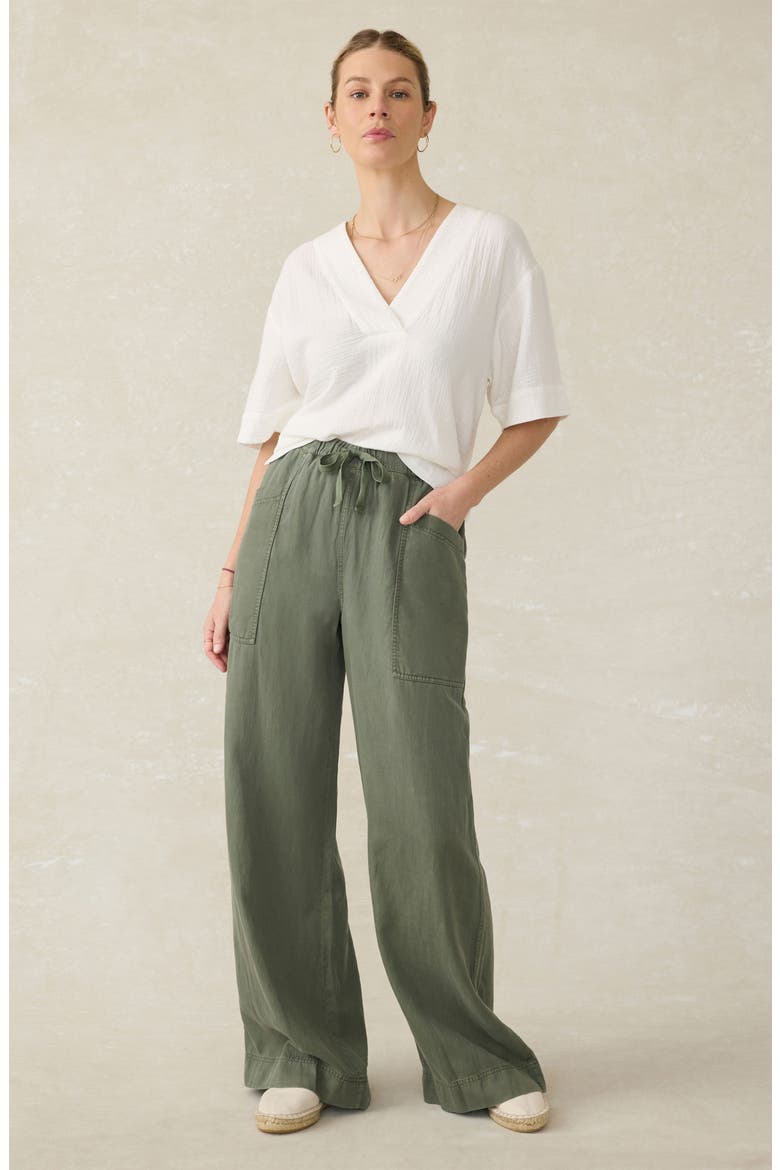 Dune Organic Cotton Gauze Popover Top, Alternate, color, WHITE