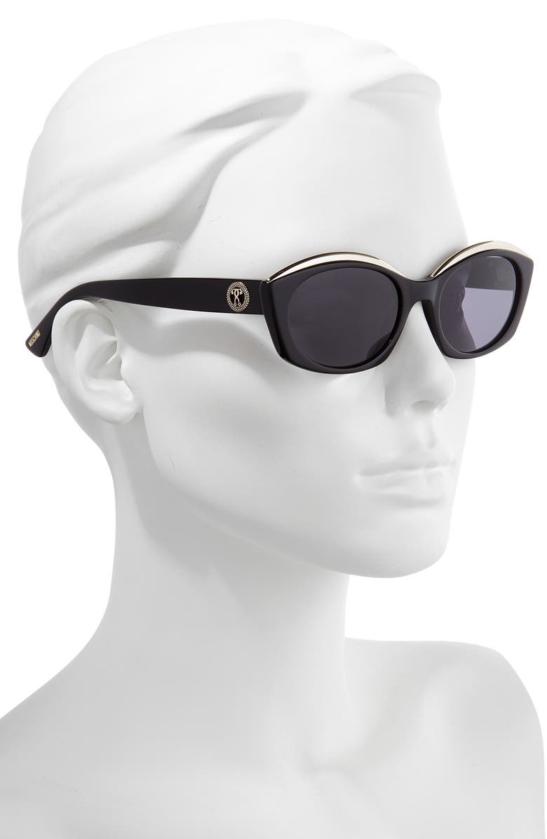 Moschino Core 53mm Oval Sunglasses, Alternate, color,