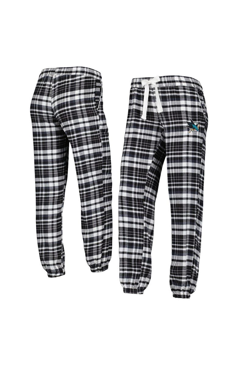 CONCEPTS SPORT Women's Concepts Sport Black San Jose Sharks Mainstay Flannel Pants, Main, color, 