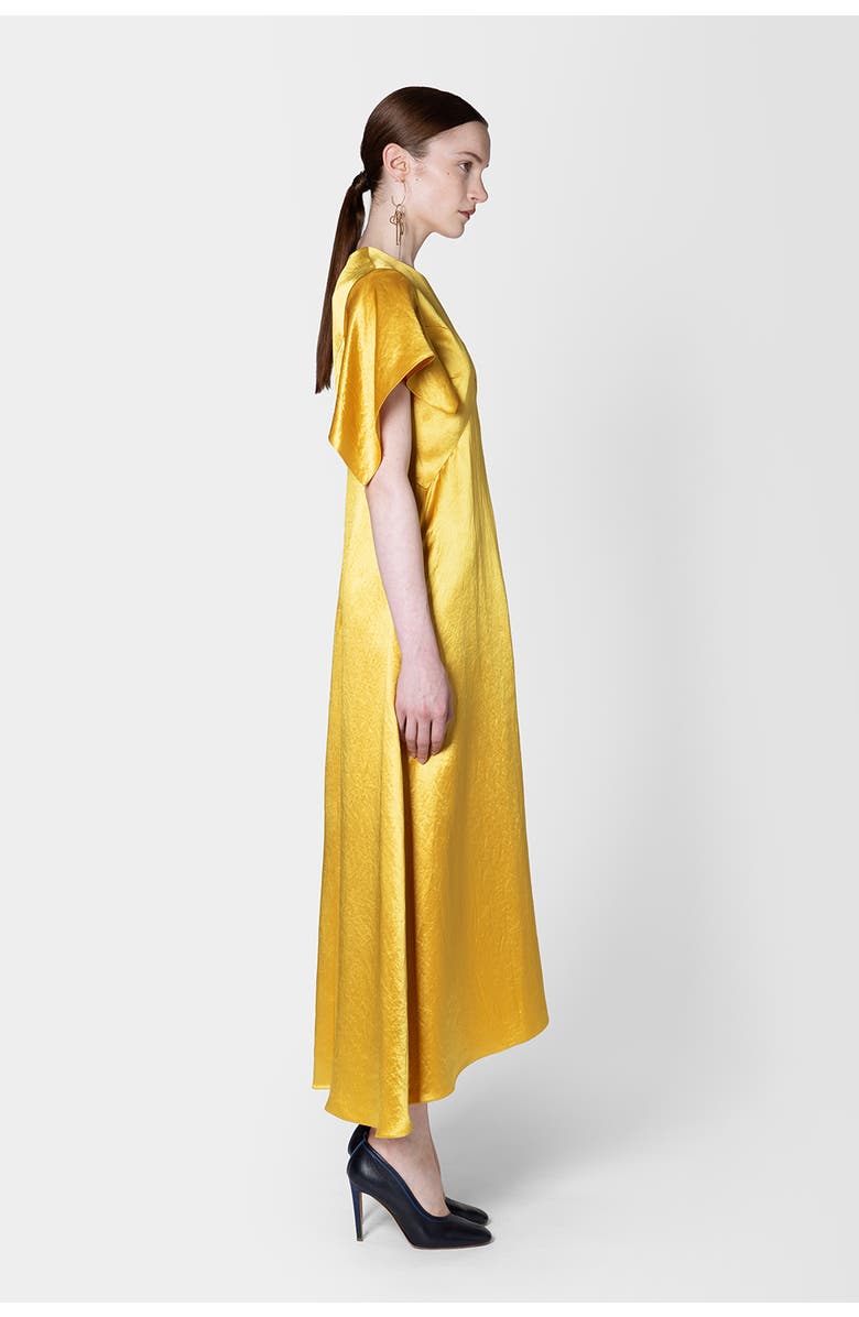 Roksanda Sola Textured Satin Maxi Dress, Alternate, color, Maravilla