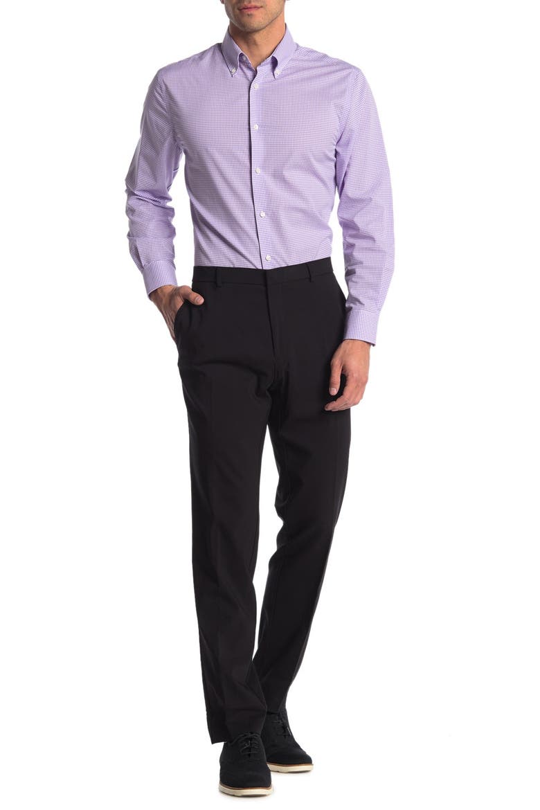 Twill Tailored Suit Separate Pants, Alternate, color, BLACK TWILL