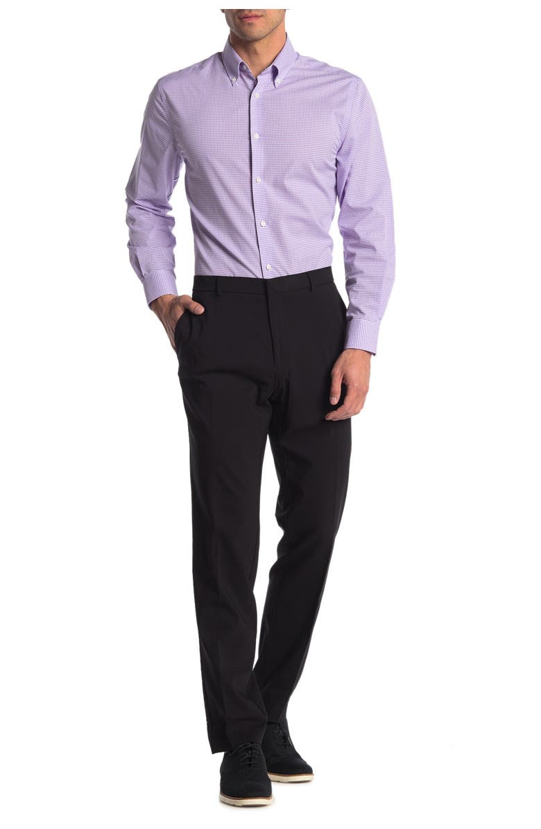 Tommy Hilfiger Twill Tailored Suit Separate Pants, Alternate, color, Black