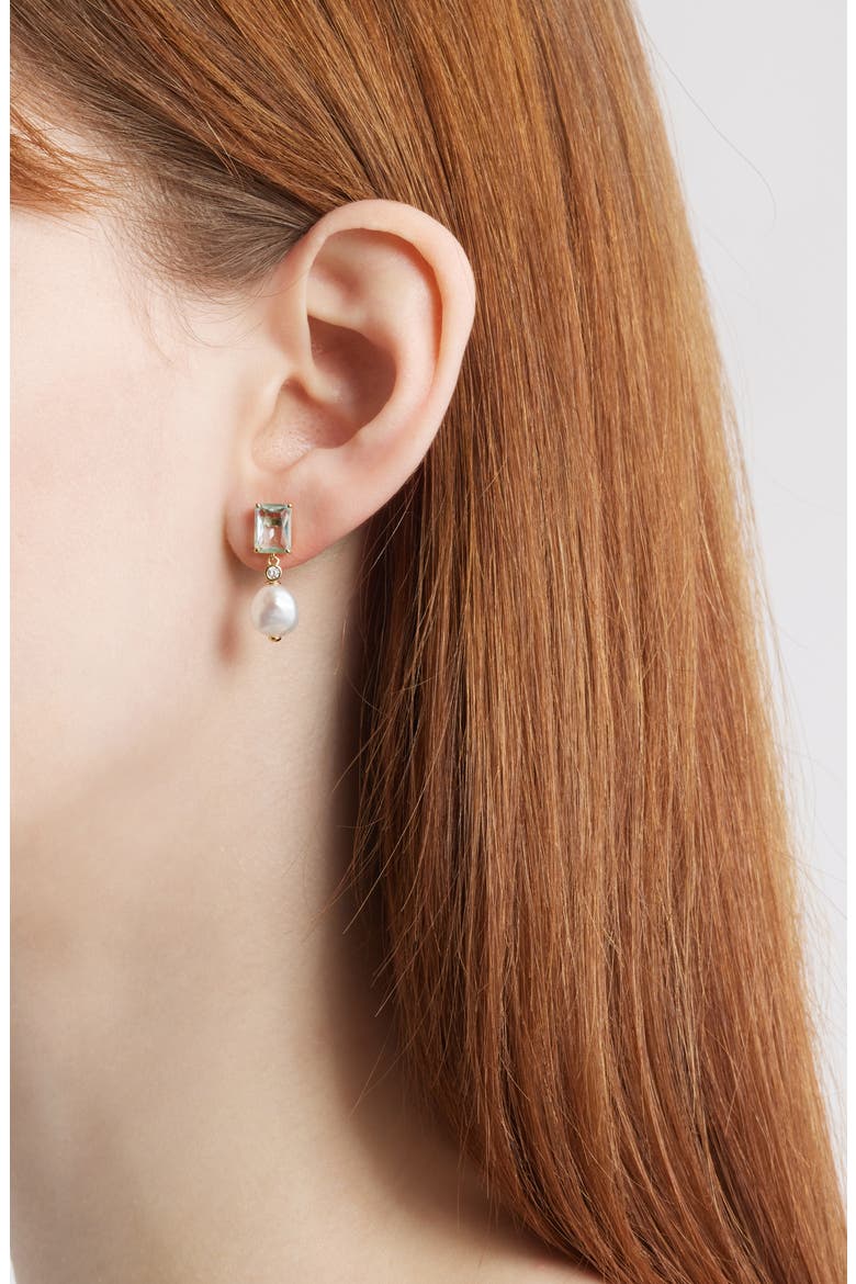 Blue Lagoon Drop Earrings, Alternate, color, GOLD