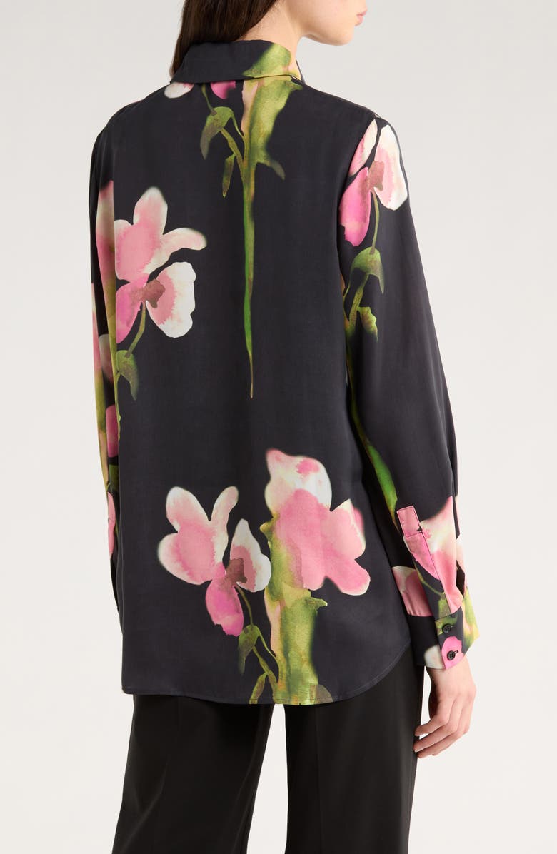 Stine Goya Melting Flowers Print Button Front Shirt, Alternate, color, Melting Flowers