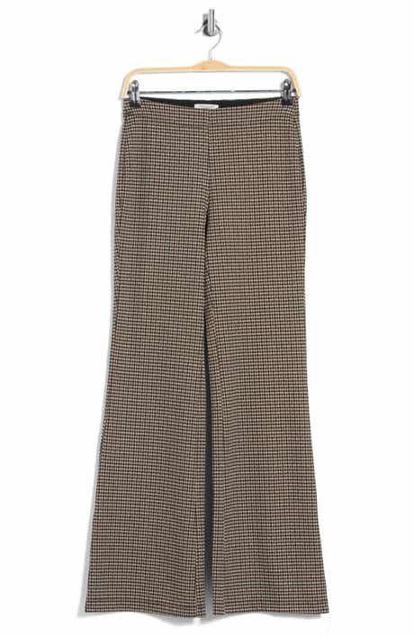 Houndstooth Double Knit Bootcut Pants