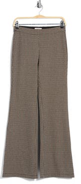 MAX STUDIO Houndstooth Double Knit Bootcut Pants