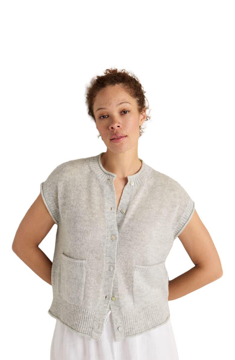 Haven Well Within Merino Wool Cashmere Sweater Vest, Main, color, Misted Grey
