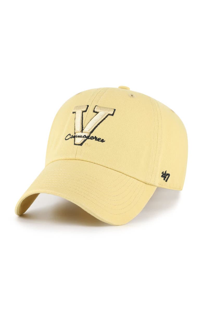 '47 Men's '47 Gold Vanderbilt Commodores Vault Clean Up Adjustable Hat, Main, color, 