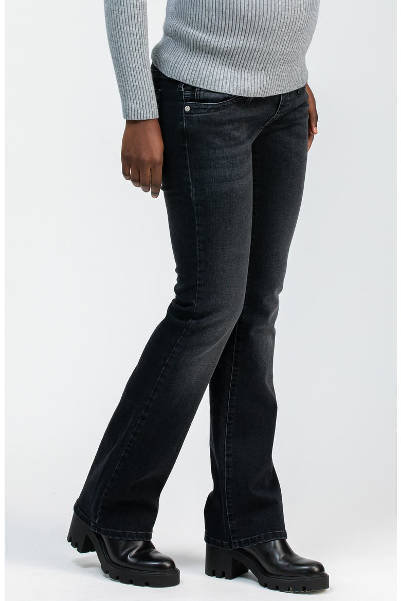 Slim Bootcut Maternity Jeans, Alternate, color, BLACK STONED