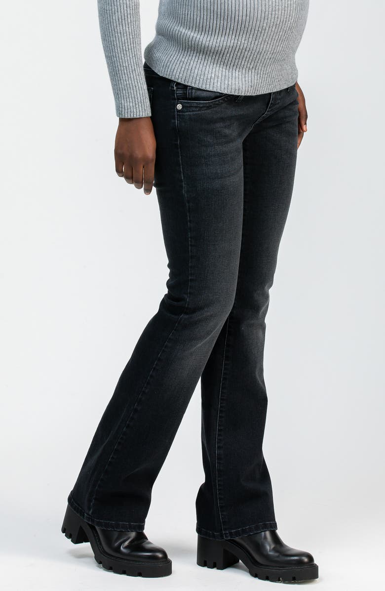 PIETRO BRUNELLI MATERNITY Slim Bootcut Maternity Jeans, Alternate, color, Black Stoned
