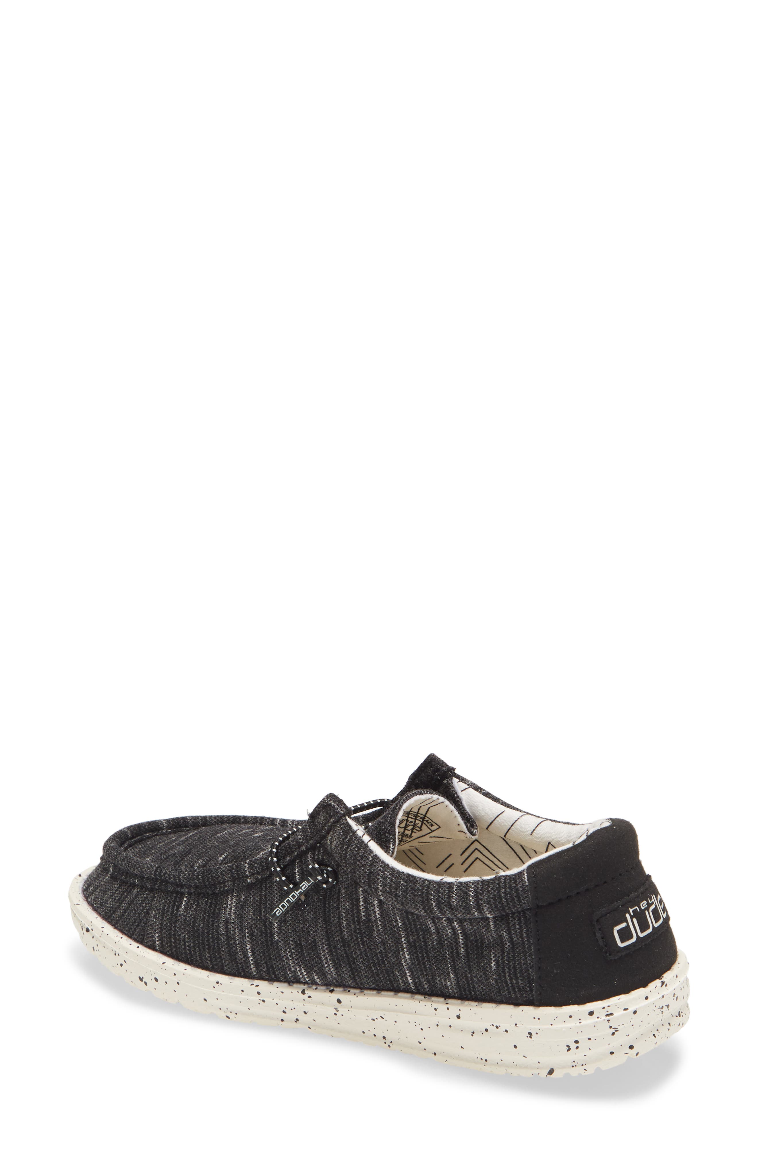 Hey Dude Wally Moc Toe Sneaker, Alternate, color, Stretch Black