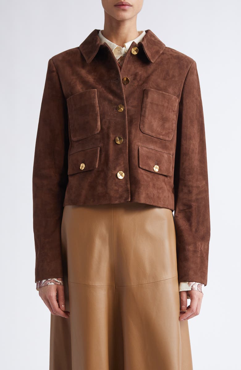 Altuzarra Astley Lambskin Leather Jaclet, Main, color,