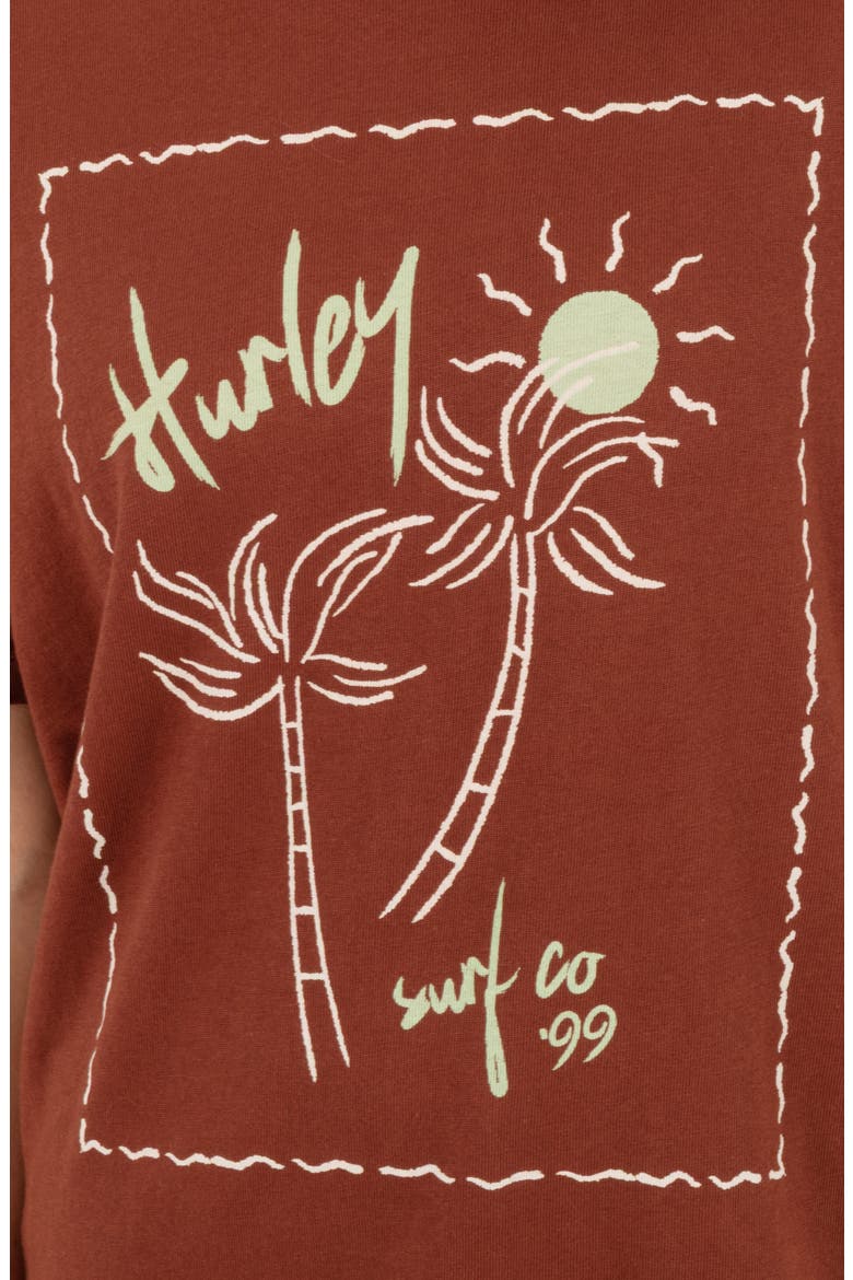 Vintage Postcard Graphic Boyfriend T-Shirt, Alternate, color, CAPPUCICNO