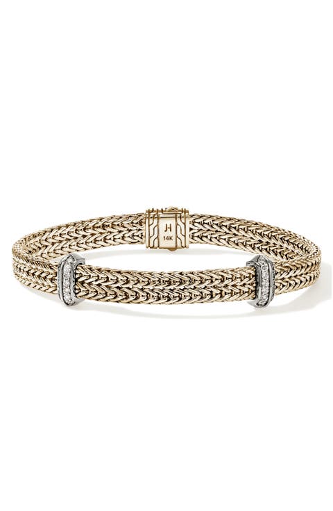Icon Link Diamond Station Bracelet