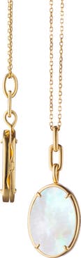 Monica Rich Kosann Mother-of-Pearl Locket Necklace