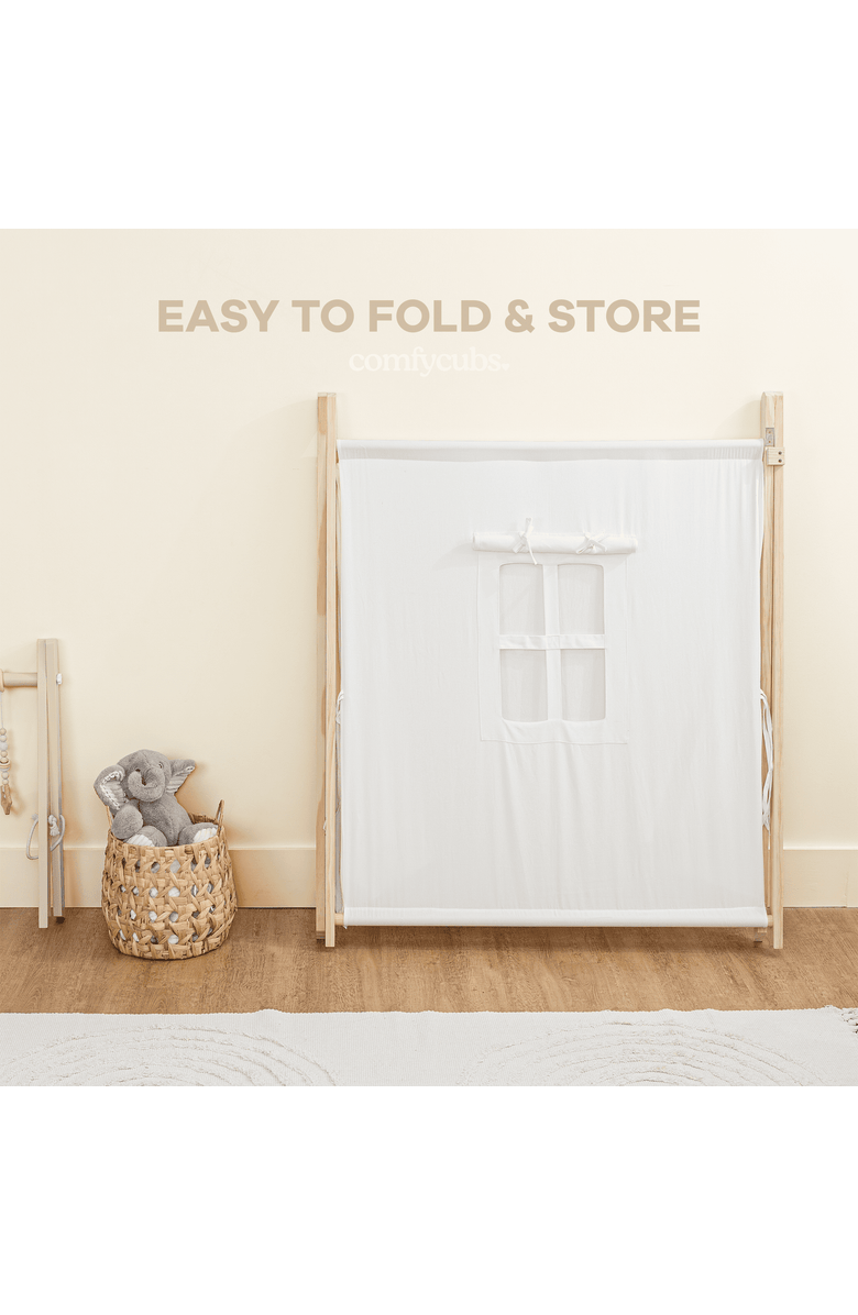 Comfy Cubs Kids Indoor Play Tent, Alternate, color, Natural Wood