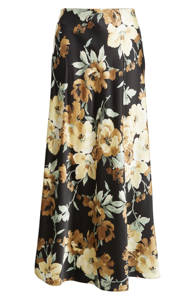 Anne Klein Floral Print Maxi Skirt, Main, color, 