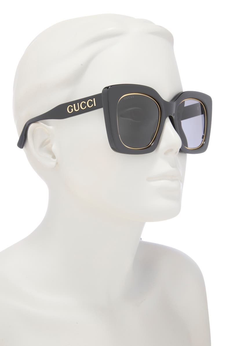Gucci 51mm Square Sunglasses, Alternate, color, 