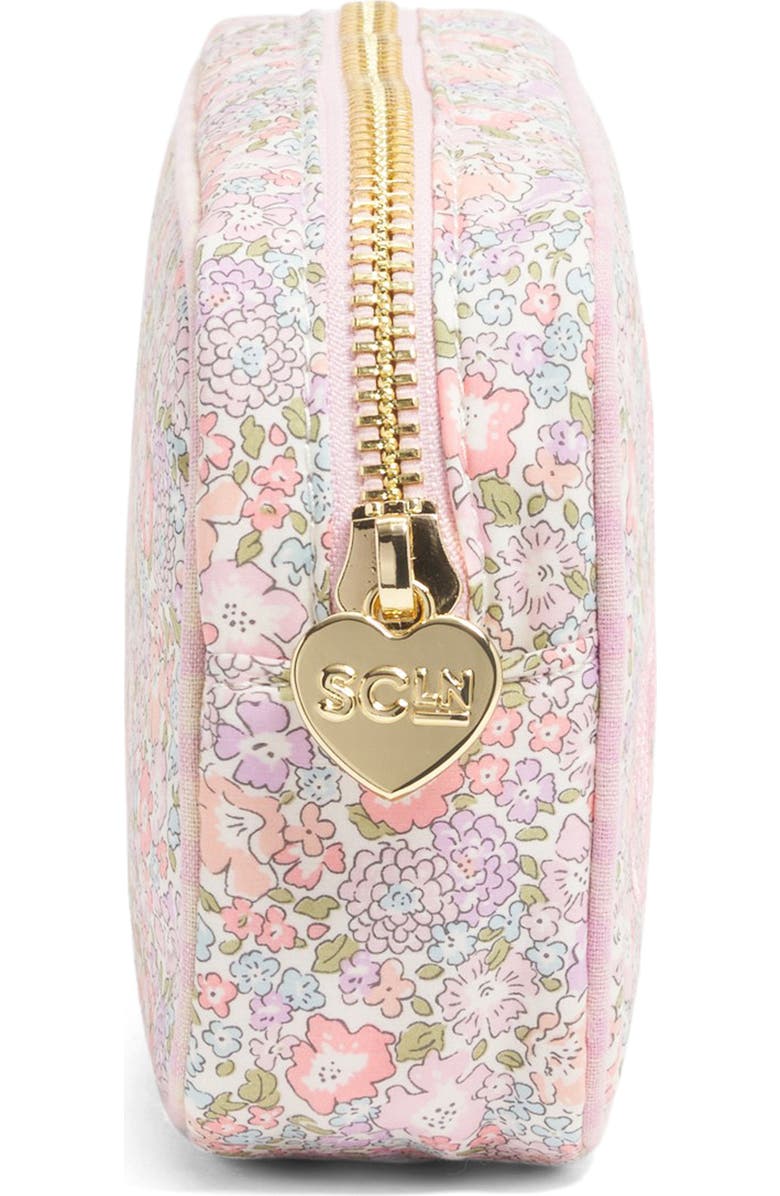 Stoney Clover Lane x Liberty Small Skincare Embroidered Cotton Pouch, Alternate, color, Michelle
